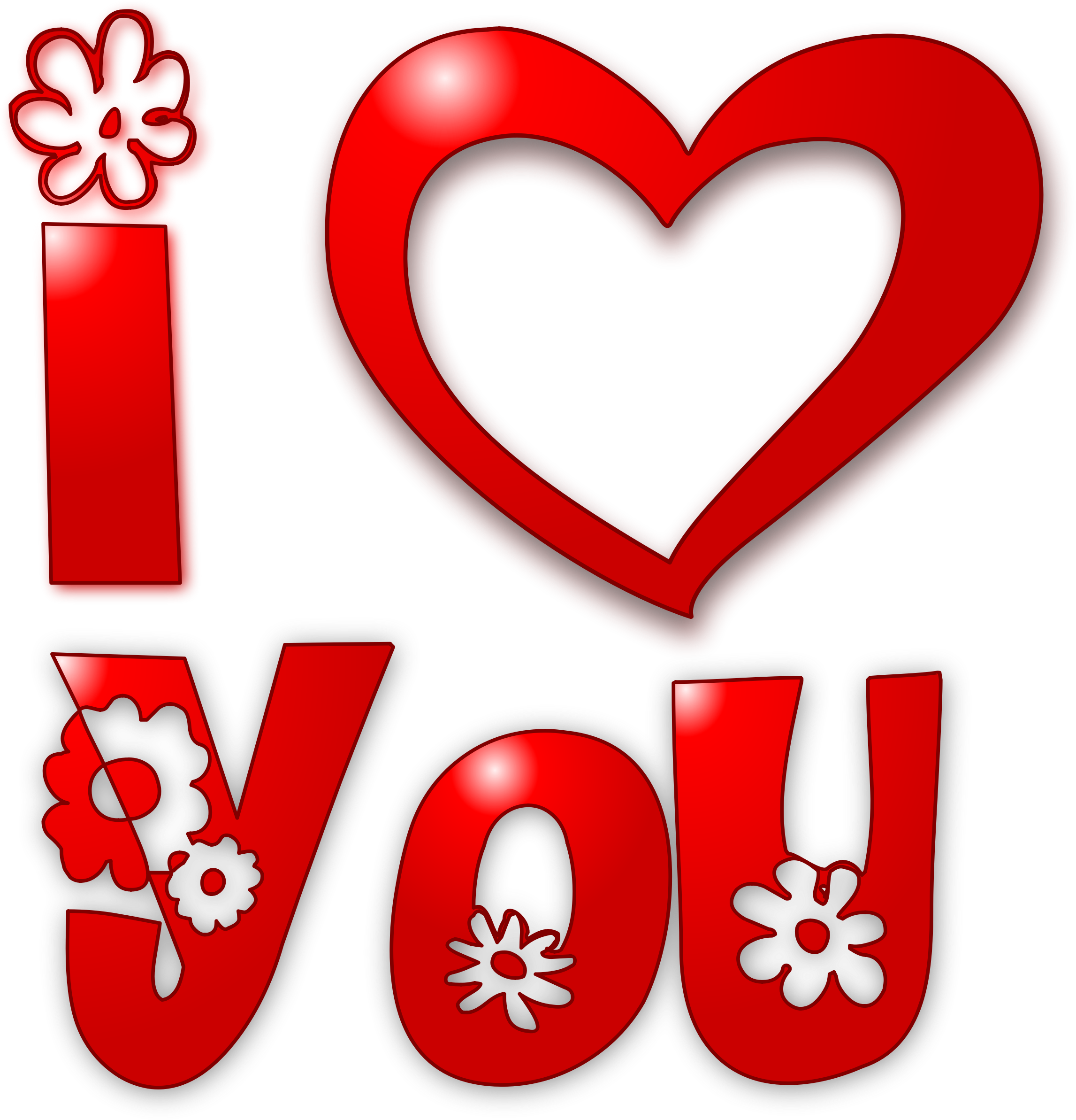 I Love You HD PNG Images