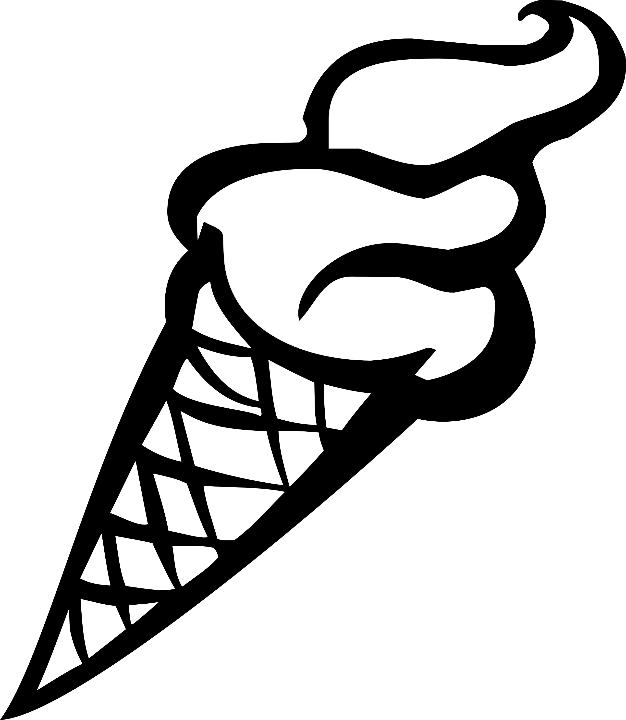 Icecream Cone PNG Black And White - 150280