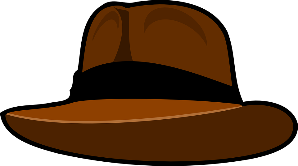 Hat, Fedora, Brown, Indiana J