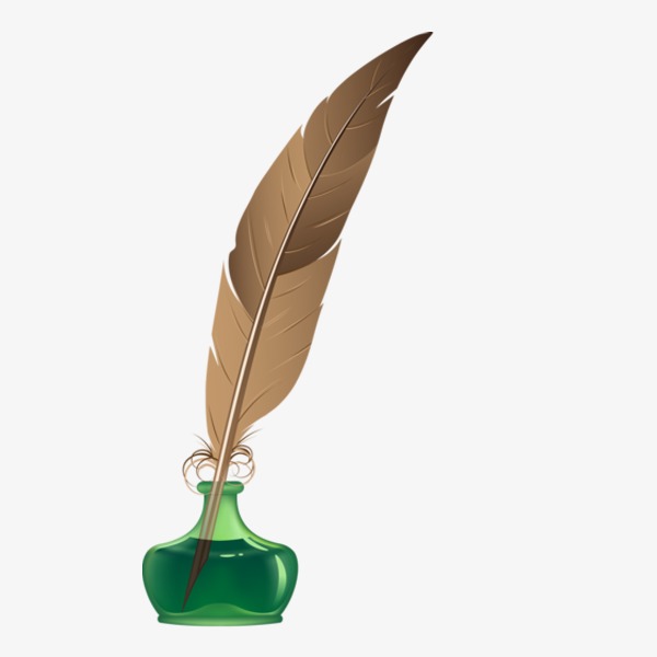 Ink Bottle And Feather PNG - 170333