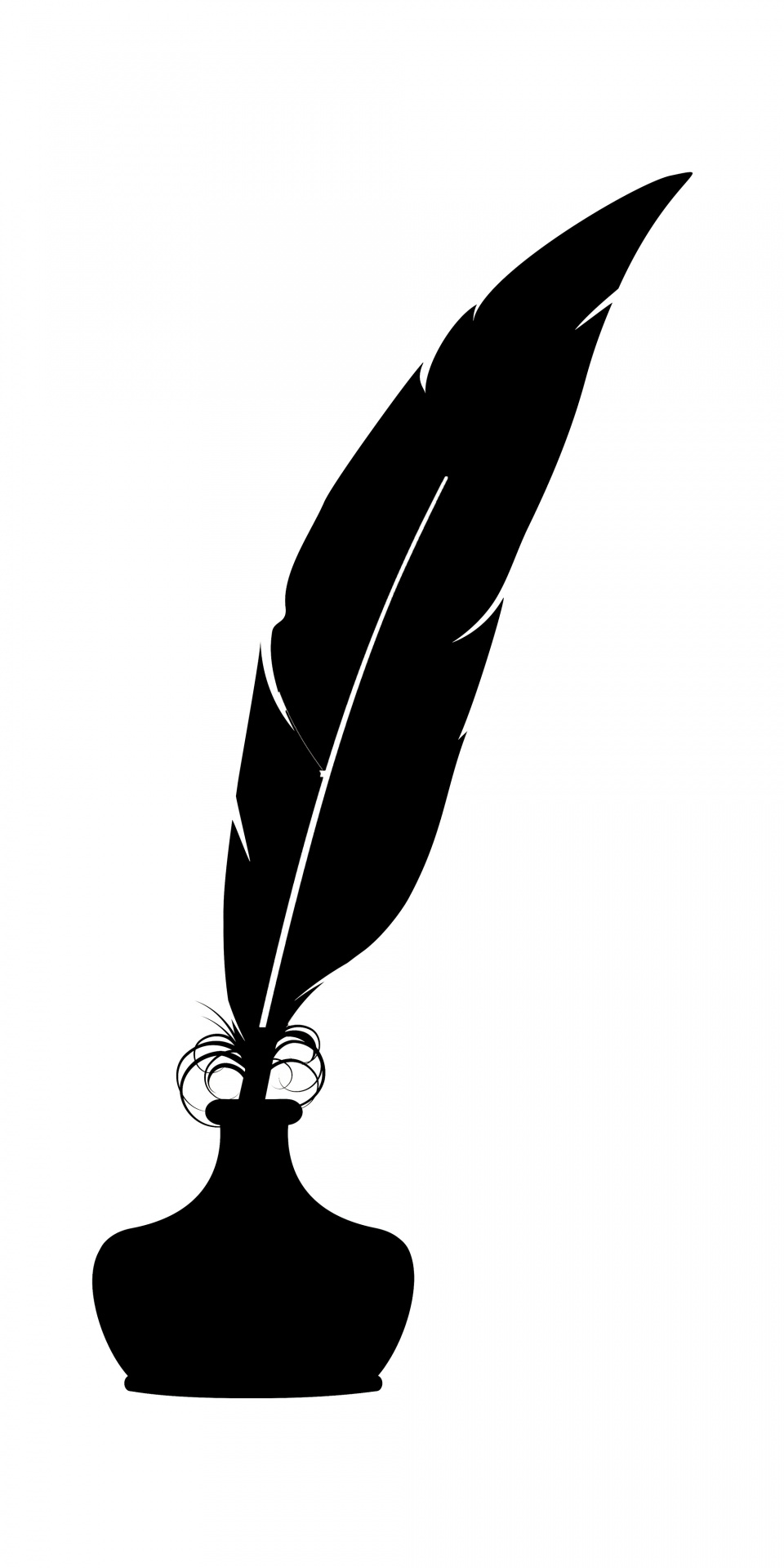 Ink Bottle And Feather PNG - 170322
