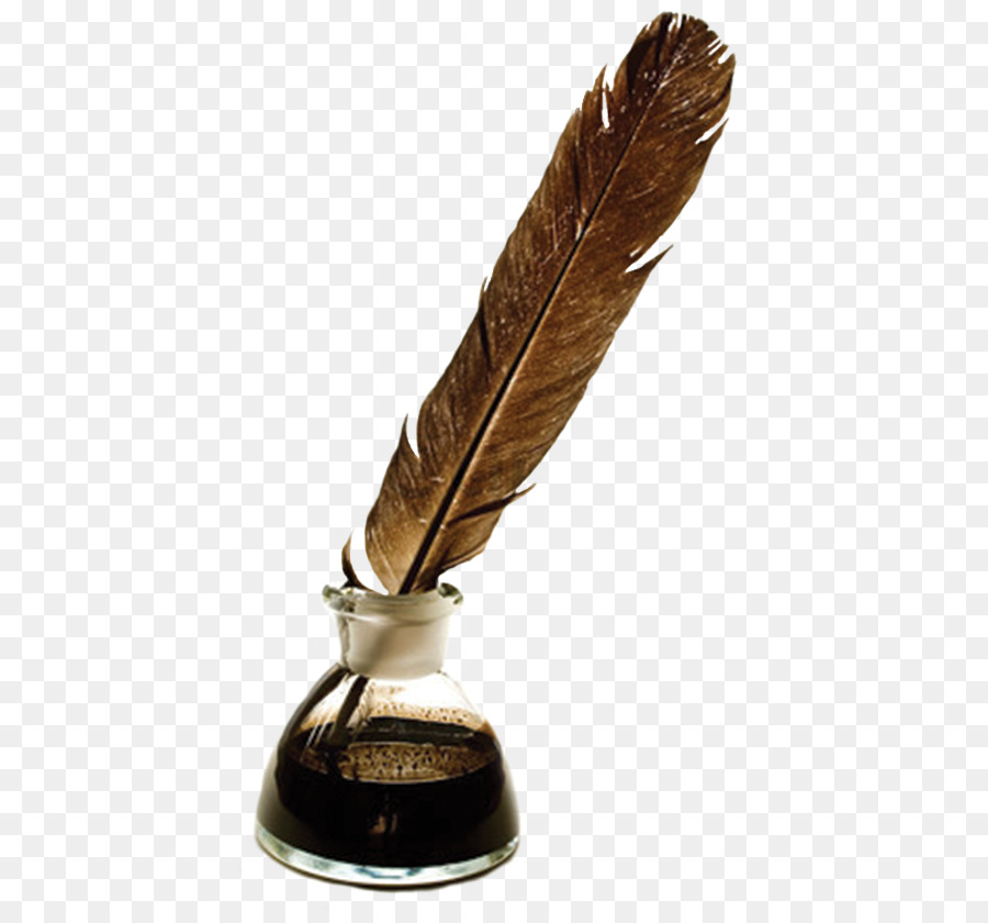 Ink Bottle And Feather PNG - 170317