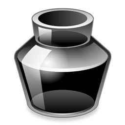 quill and ink bottle clipart