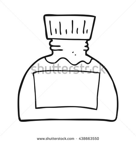 Ink Pot PNG Black And White - 147452
