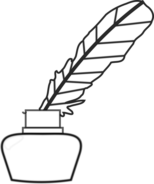Ink Pot PNG Black And White - 147441