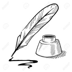 Ink Pot PNG Black And White - 147450