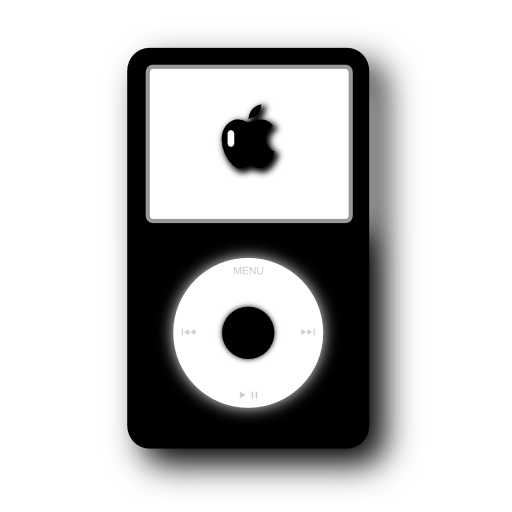 Ipod PNG Black And White - 70289