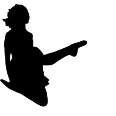 SVG irish dancer silhouette. 