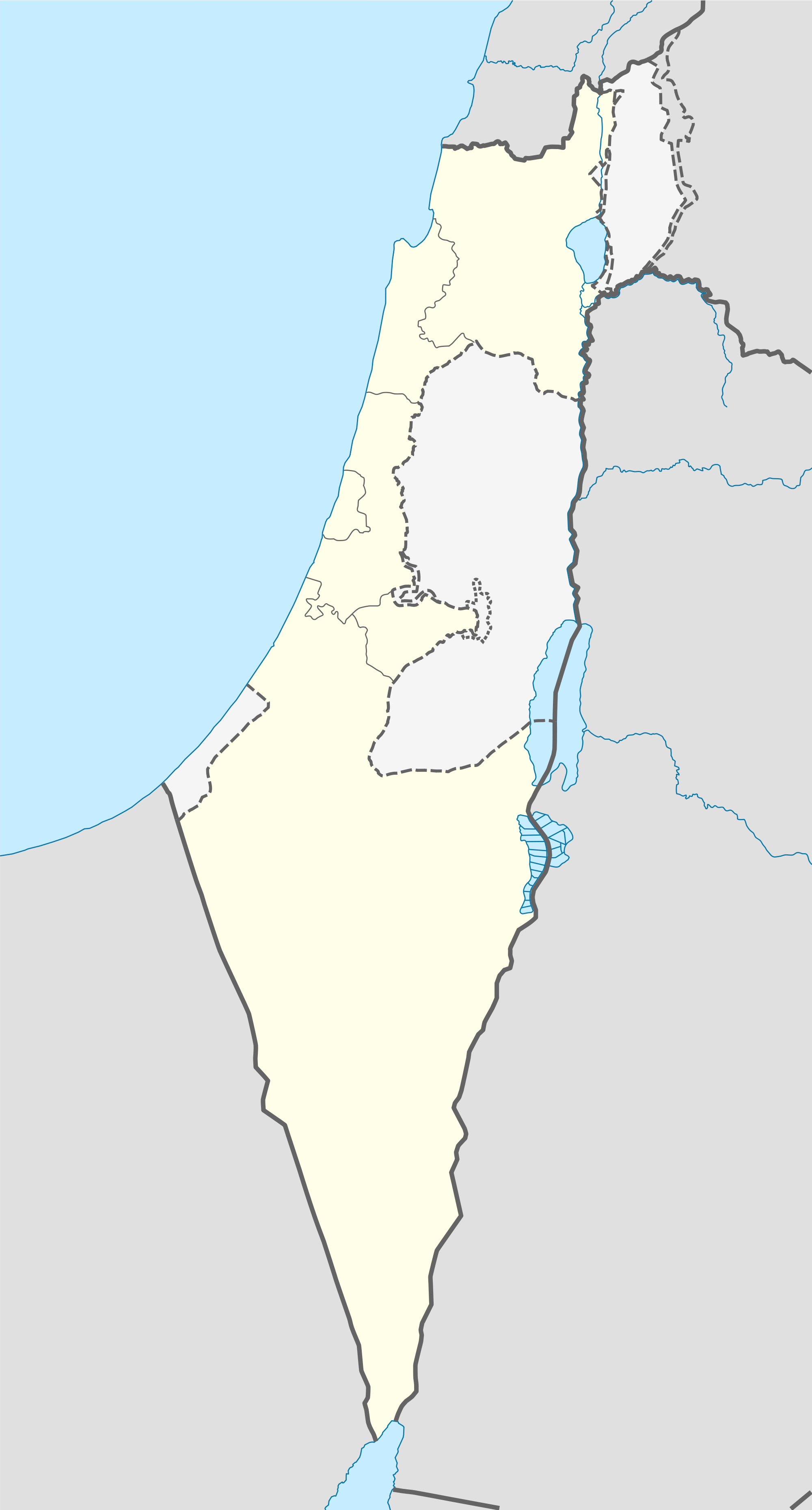 Israel Map PNG - 70243