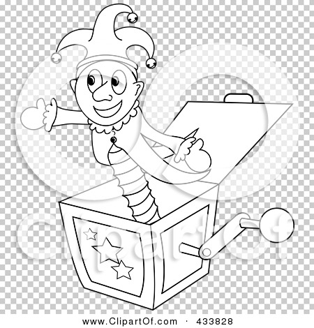 Jack In The Box PNG Black And White - 150040