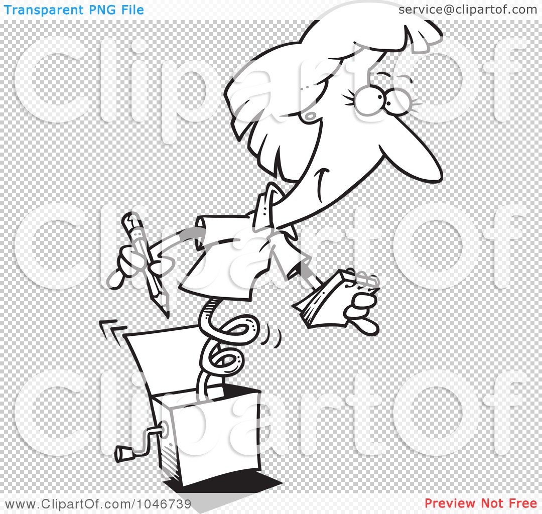 Jack In The Box PNG Black And White - 150045