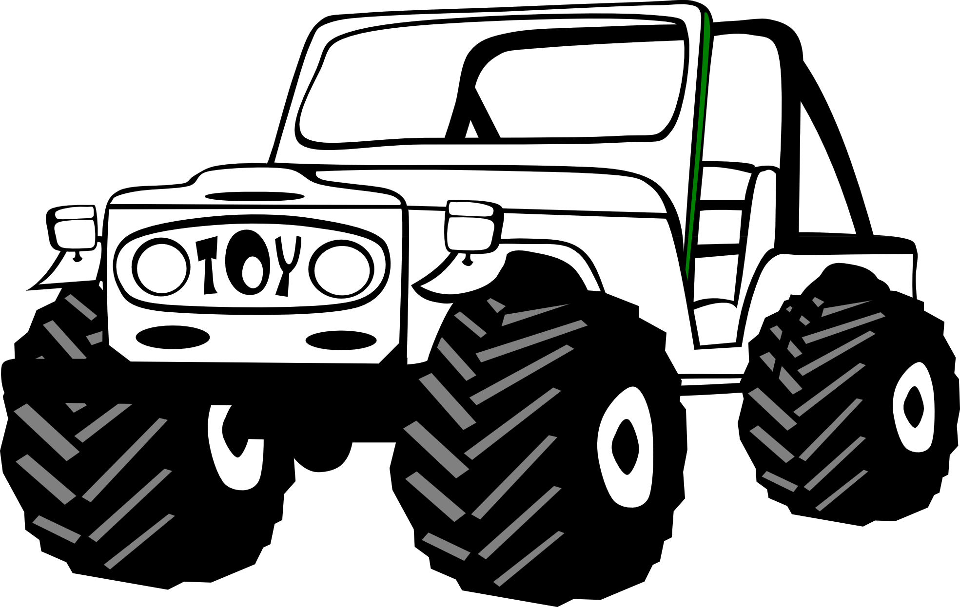 Jeep PNG Black And White - 51981