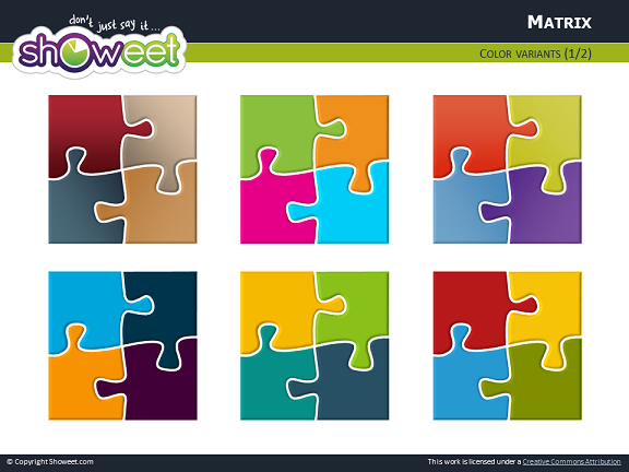 Matrix with Jigsaw Puzzle Pie