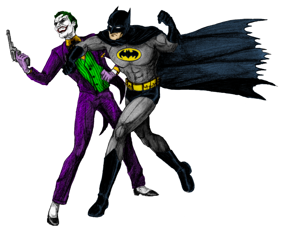 Batman Joker And Batman PNG