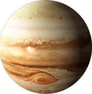 Jupiter is a gas giant, along