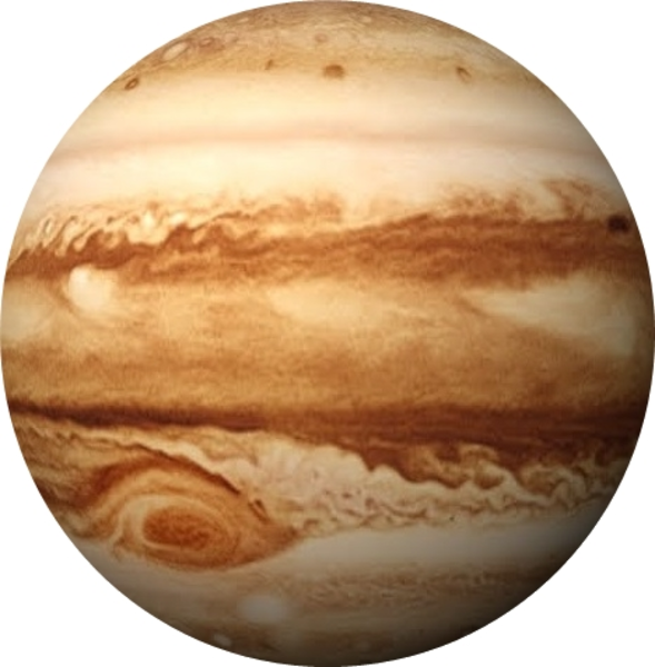 Jupiter is a gas giant, along