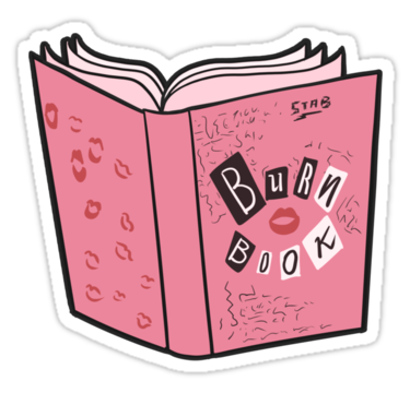 book, burn book, and girls im