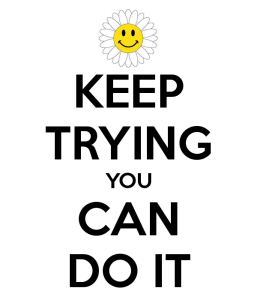 KEEP CALM AND KEEP TRYING DON