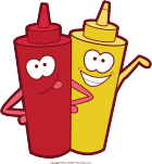 Ketchup And Mustard PNG - 48792
