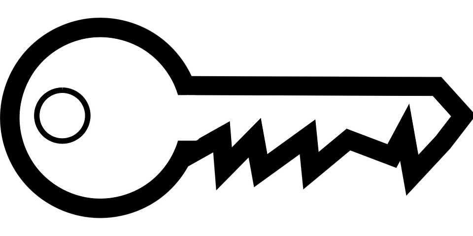 Keys PNG Black And White - 153915