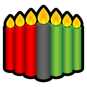 kwanzaa icon candles