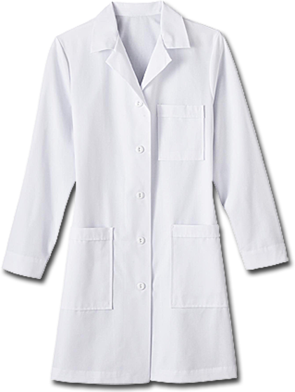 Unisex Basic White Lab Coat-M
