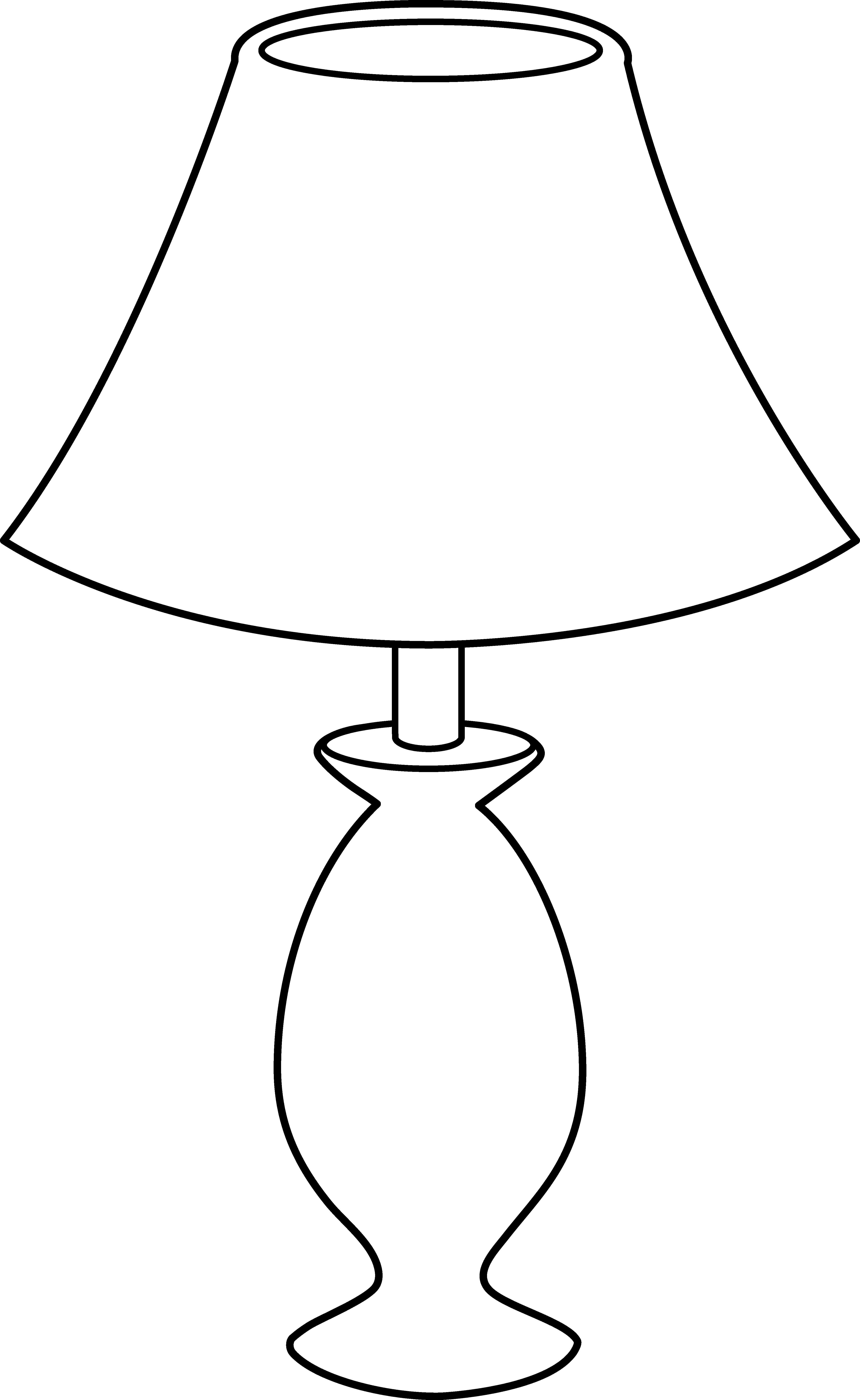 Lamp PNG Black And White - 44463