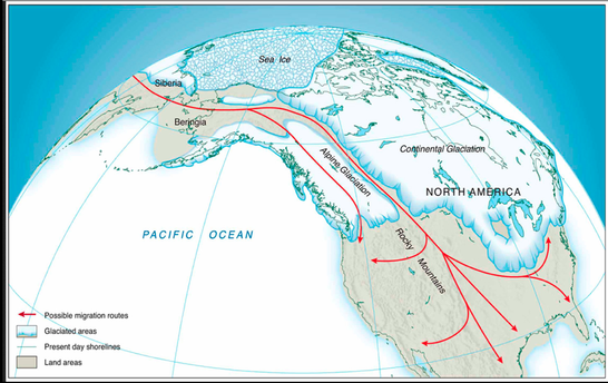 Map of Beringia including the