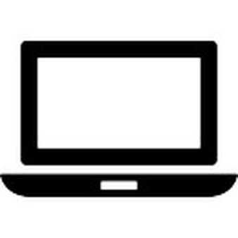laptop clipart black and whit