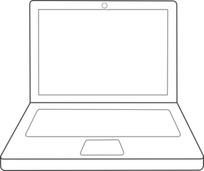 Laptop PNG Black And White - 44450