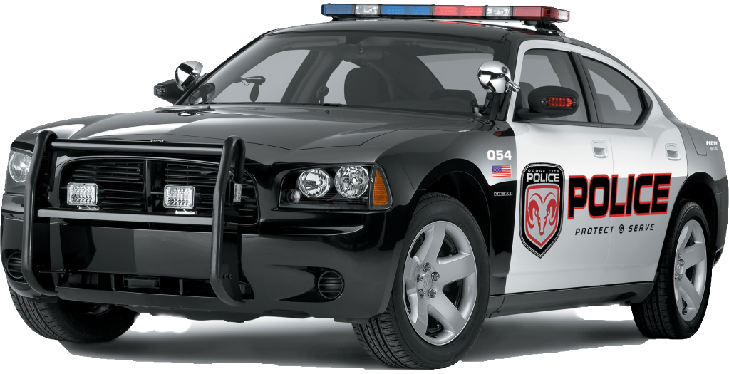 Black police police car, Blac