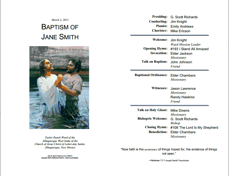 Lds Jesus Baptism PNG - 159213