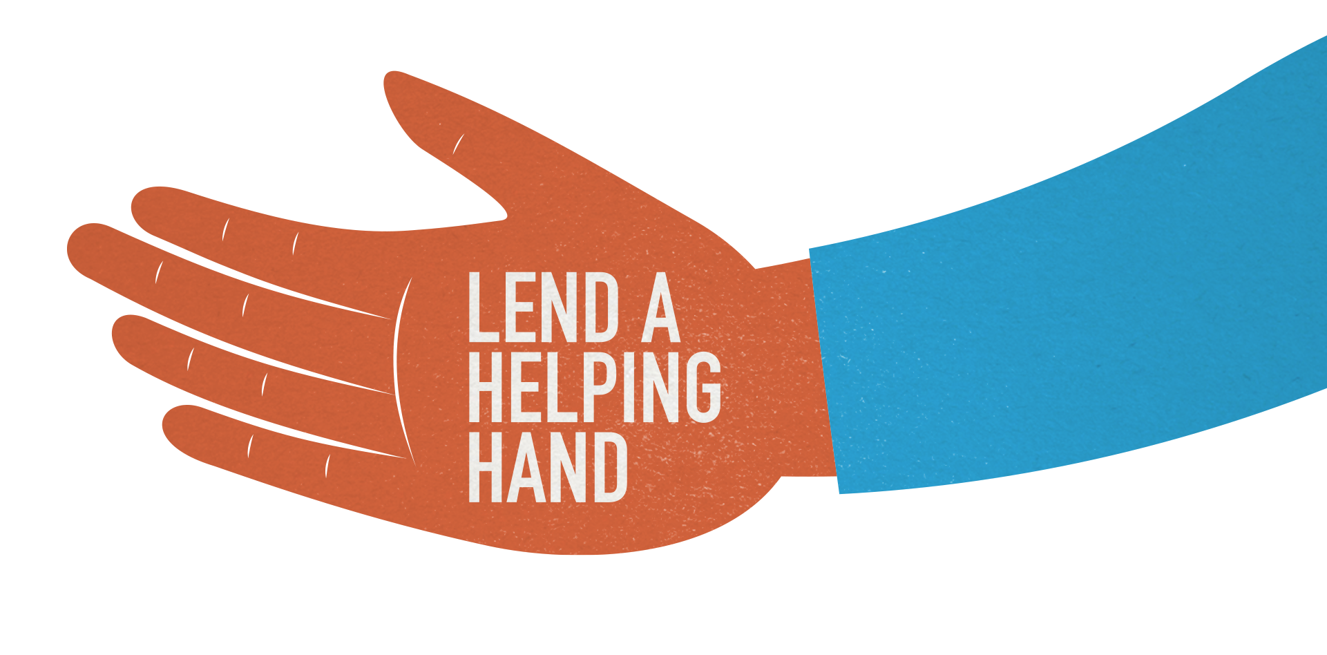 Lend a helping hand poster de