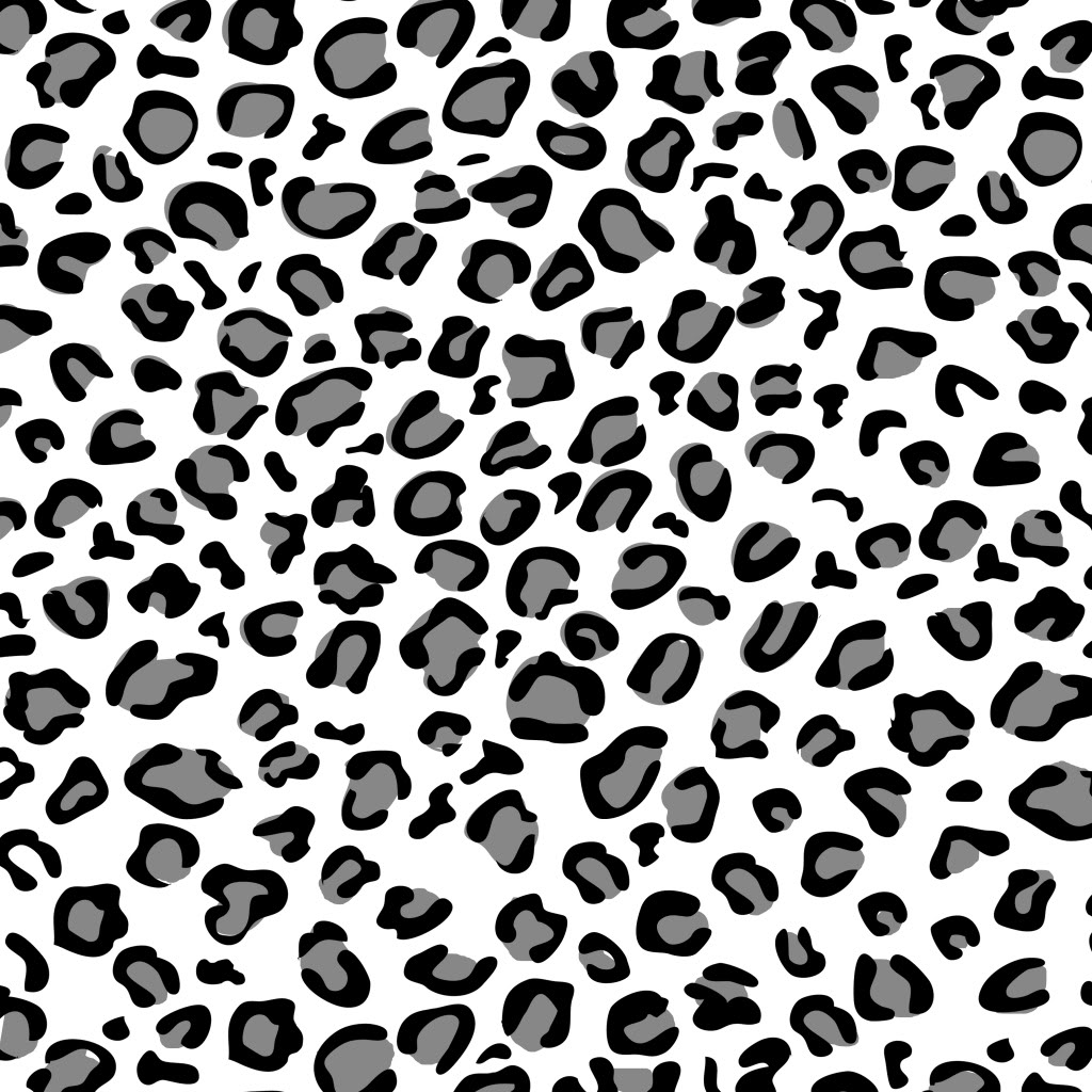 Black And White Leopard Print