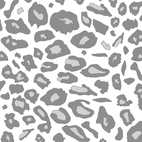 Grey Leopard Print pattern fa