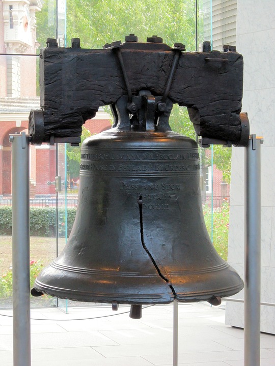 Black And White Liberty Bell 