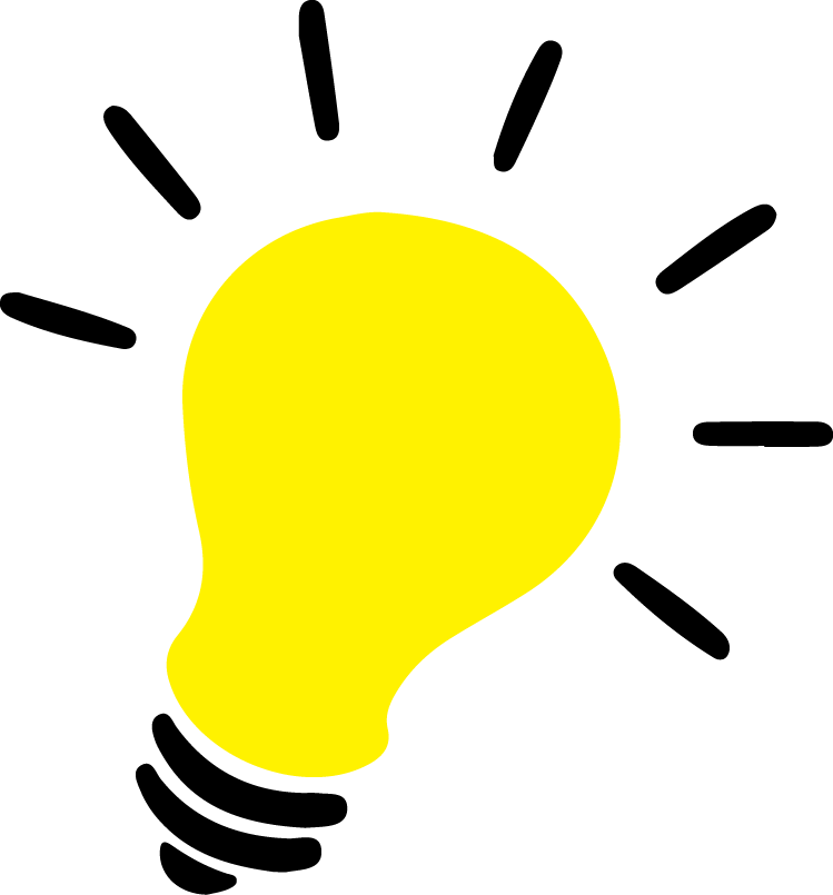yellow light bulb PNG image