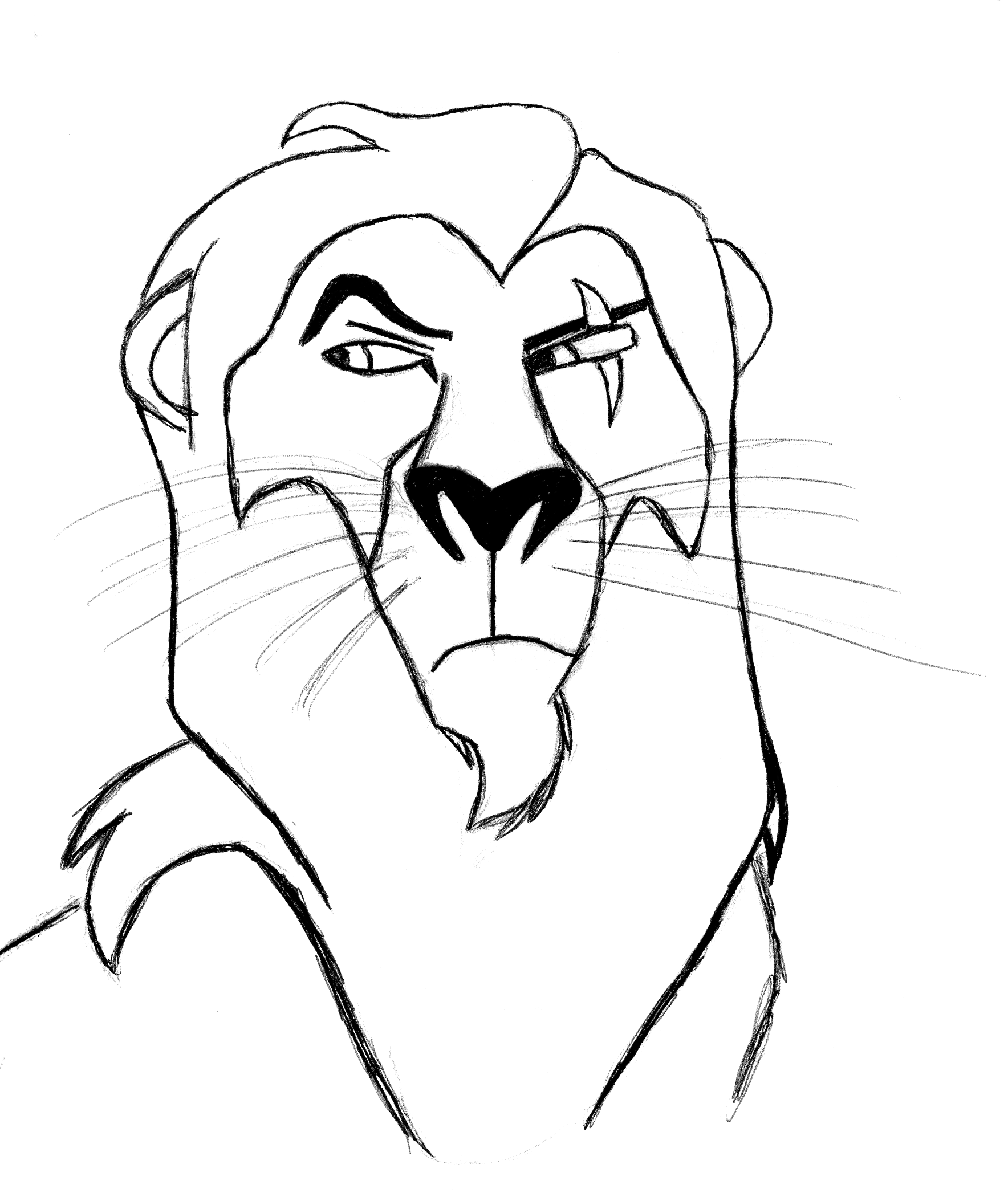 Lion King PNG Black And White - 148451
