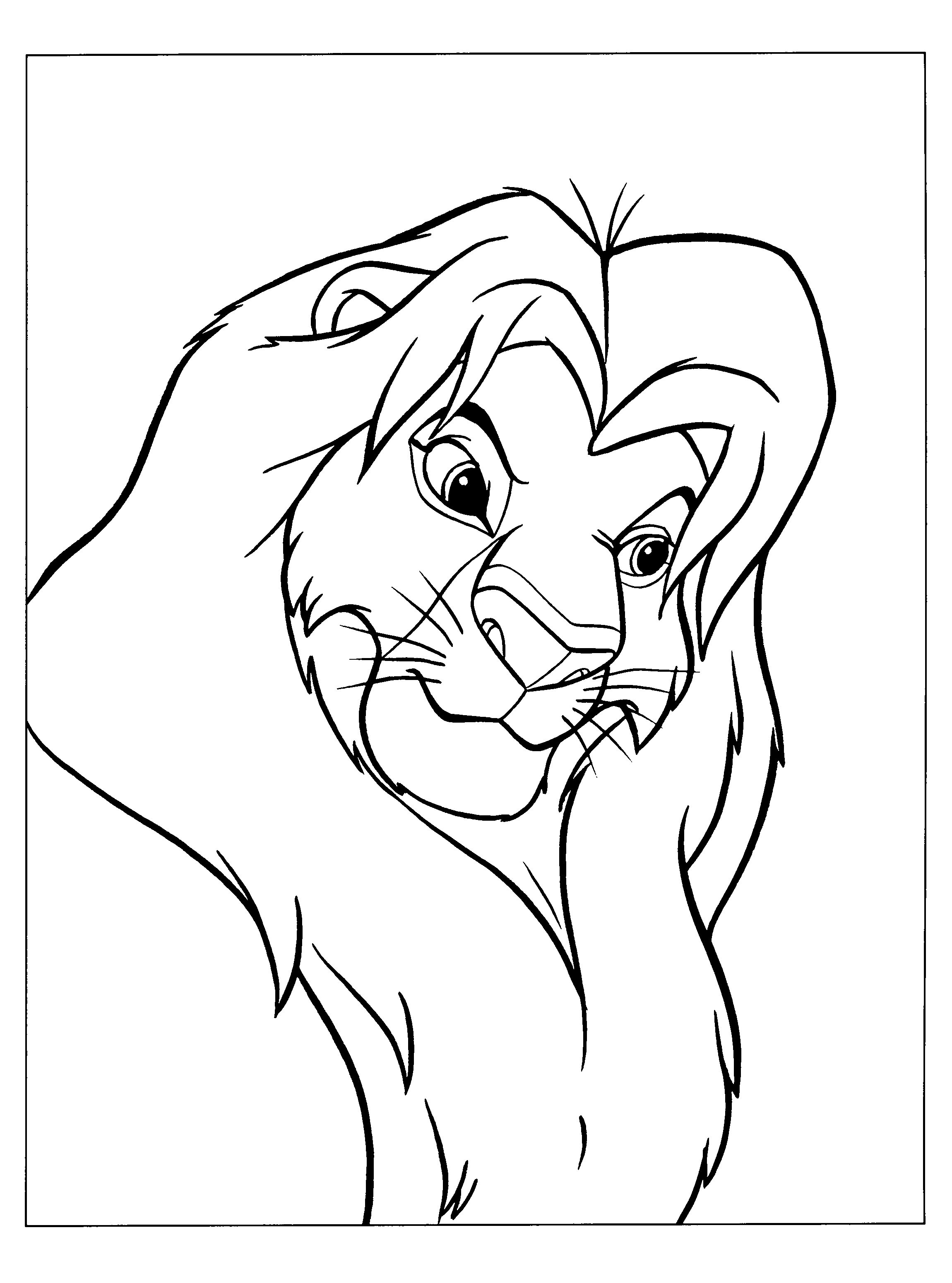 Lion King PNG Black And White - 148454