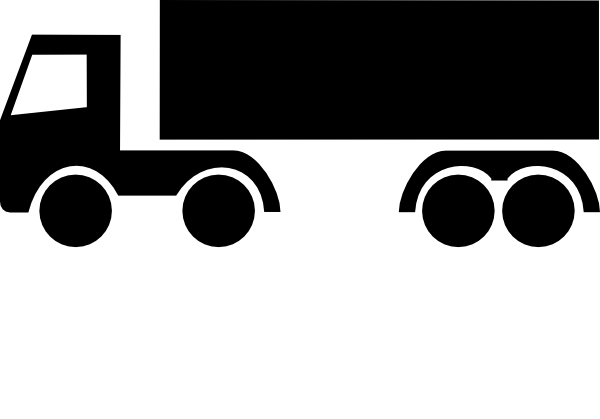 Lkw PNG Black And White-PlusP