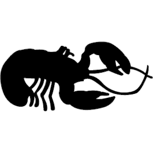 Lobster PNG Black And White - 45161