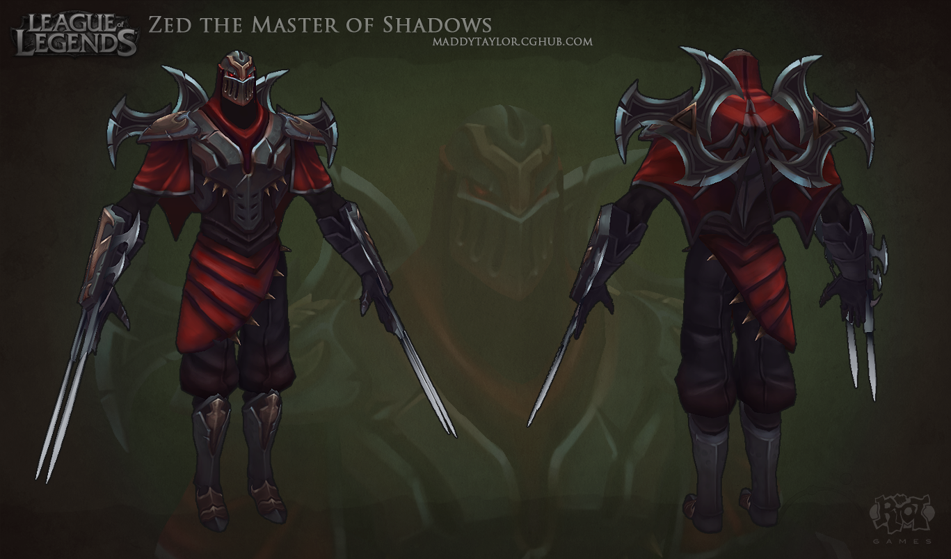 Zed The Master Of Shadows PNG - 3750