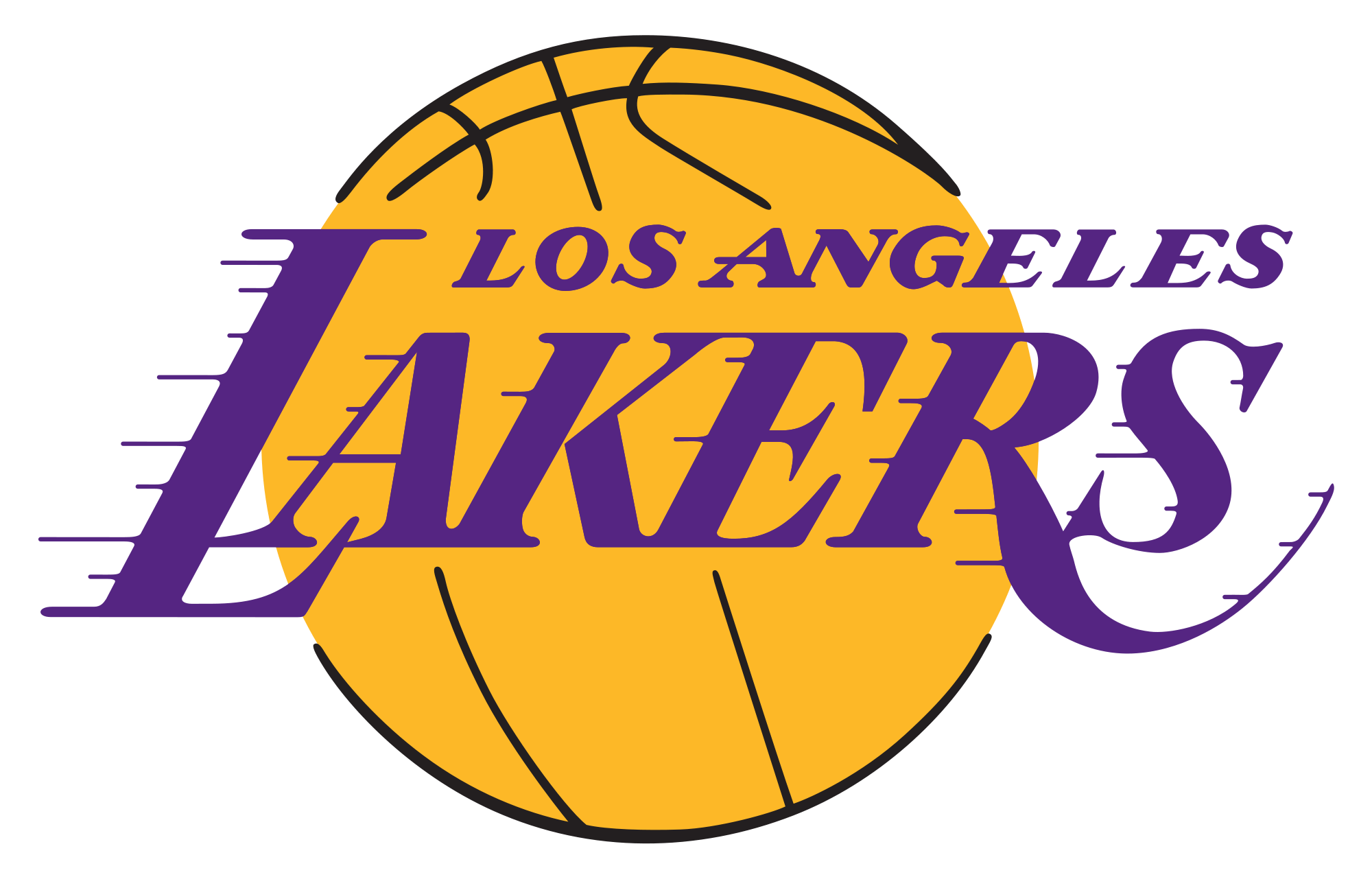Lakers Logo Sticker Karbon Lo