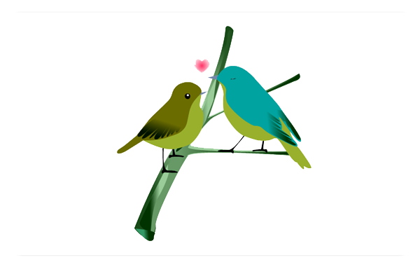 Lovebirds PNG HD - 142813
