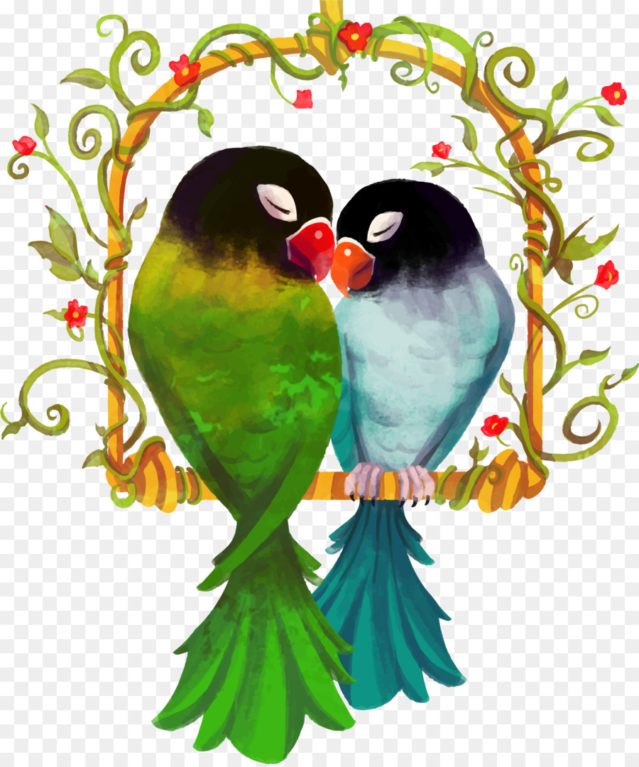 Lovebirds PNG HD - 142825
