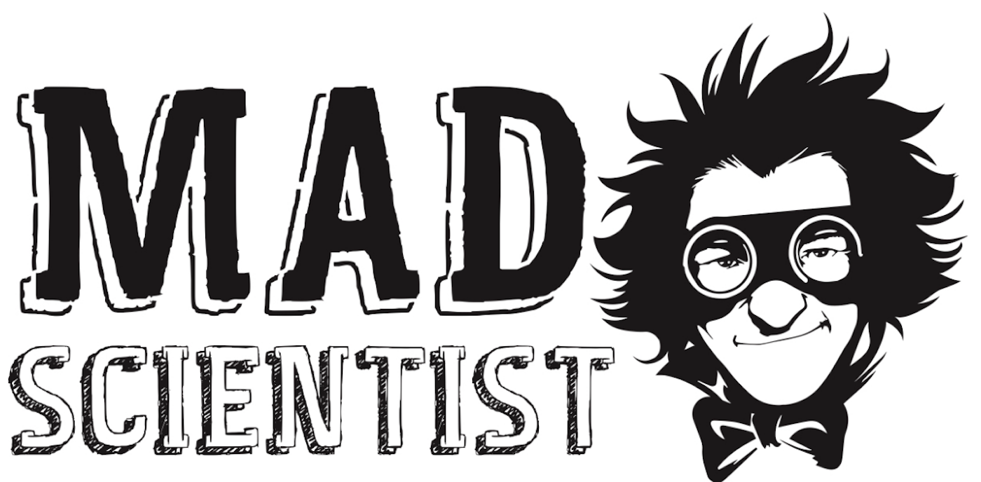 Mad Scientist PNG Black And White - 61601