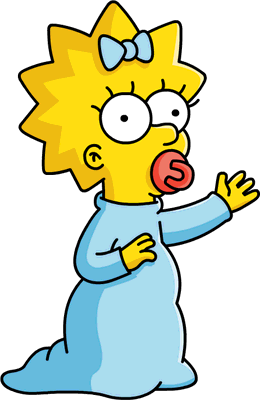 Maggie Simpson HD PNG - 92079
