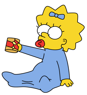 Maggie Simpson HD PNG - 92078