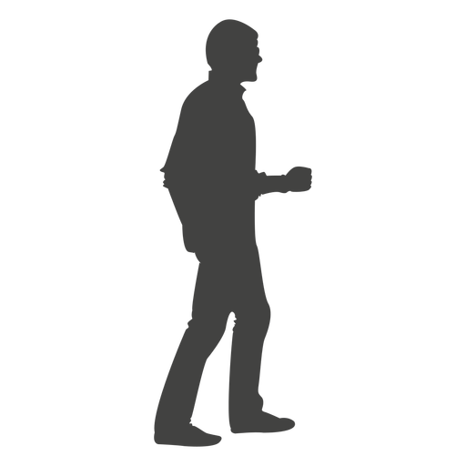 Man walking silhouette 14