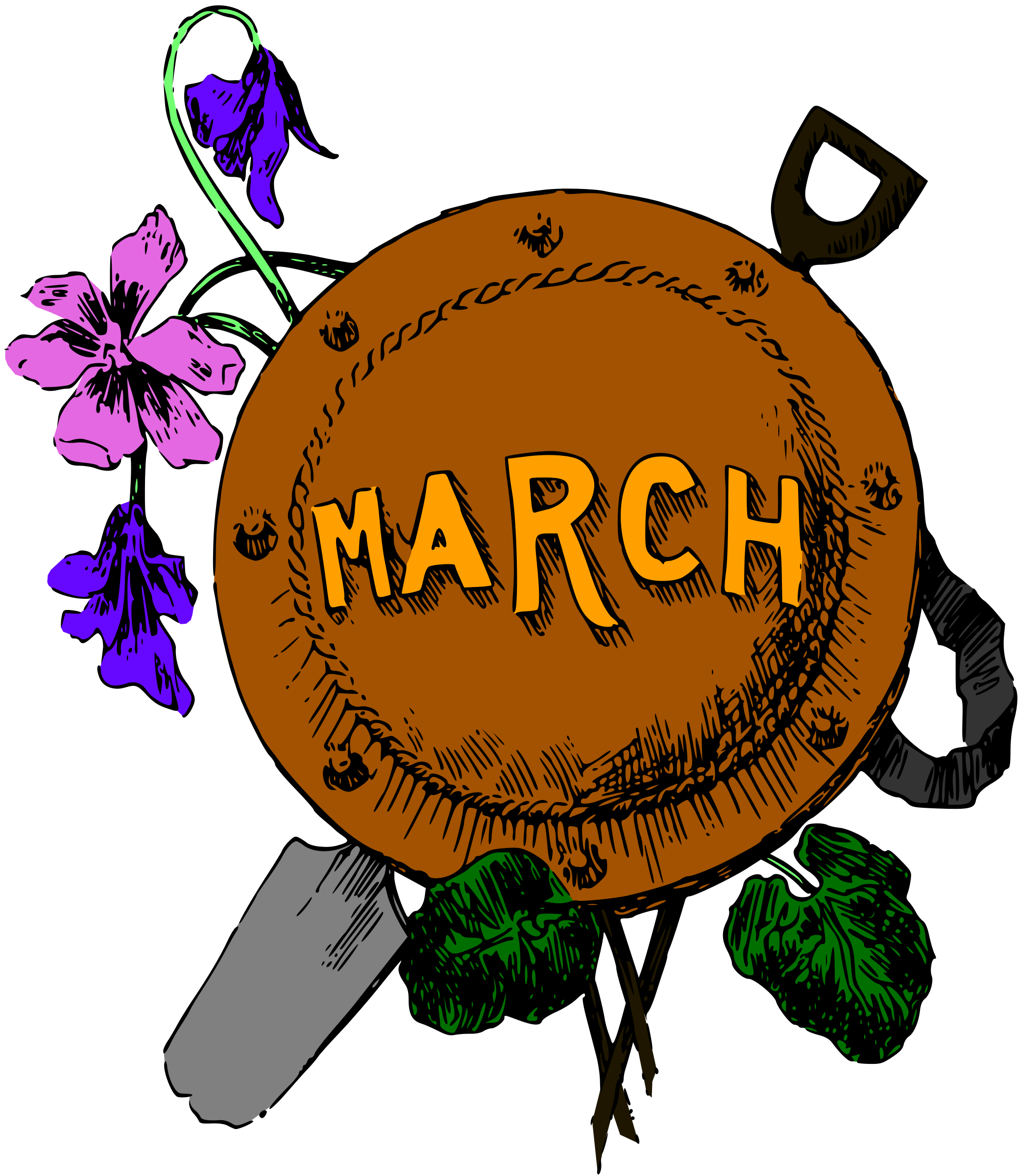 March Month PNG - 132262